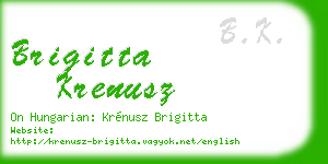 brigitta krenusz business card